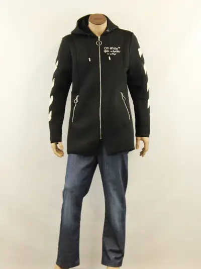 Off-White Main Label jas/hoodie – maat XL – kavel bij De Kringwinkel, Antwerpen