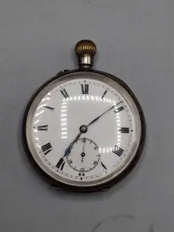 Antiek zilveren zakhorloge – kavel bij De Kringwinkel, Waardamme