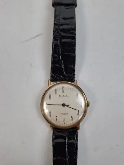 Zwitsers Vintage Constanta Herenhorloge (Jaren '50/'60) – 17 Jewels Incabloc – kavel bij De Kringwinkel, Waardamme
