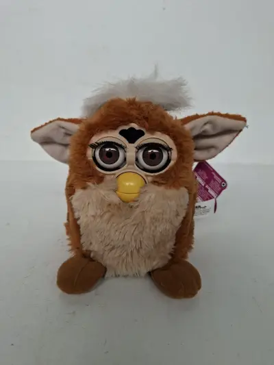 Zeldzame Vintage Tiger Electronics Furby (1999) – "Coffee" Uitvoering met Originele Tags! – kavel bij De Kringwinkel, Waardamme