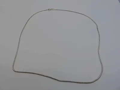 Zilveren slangenketting – kavel bij De Kringwinkel, Diest