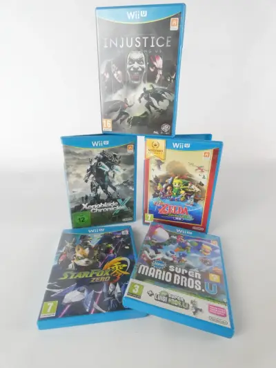 Set van 5 populaire Nintendo Wii U-games – kavel bij De Kringwinkel, Heverlee