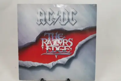 LP: AC/DC - The Razors Edge – kavel bij De Kringwinkel, Brecht