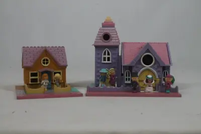 2 Polly Pocket speelhuisjes – kavel bij De Kringwinkel, Brecht