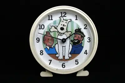 Vintage Mechanische Kuifje-wekker – kavel bij De Kringwinkel, Brecht