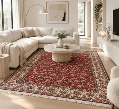 XL Perzisch floraal tapijt uit Iran (290 x 209 cm) – kavel bij De Kringwinkel, Antwerpen