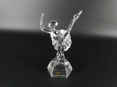 Kristallen beeld - ballet danseres – kavel bij De Kringwinkel, Heverlee