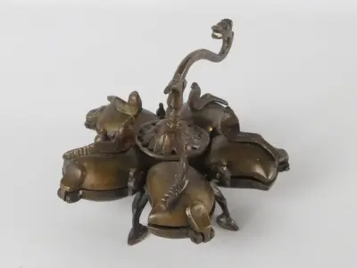 Bijzonder vintage Indiaas ritueel doosje – kavel bij De Kringwinkel, Heverlee