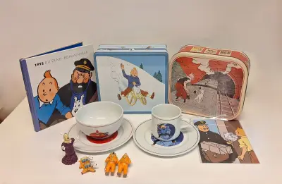 Lot kuifje Hergé – kavel bij De Kringwinkel, Aalst
