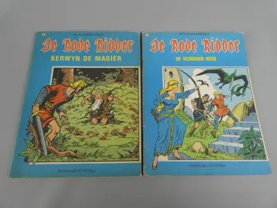 2 strips de rode ridder – kavel bij De Kringwinkel, Diest