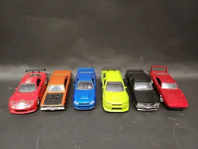 Lot van 6 Fast & Furious modelauto's – kavel bij De Kringwinkel, Ninove