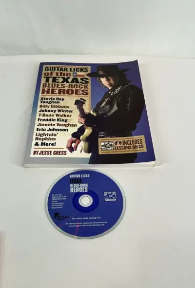 Uniek Gitaarboek + CD: Guitar Licks of Texas Blues-Rock Heroes – kavel bij De Kringwinkel, Geraardsbergen