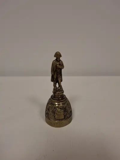Antieke Napoleon 'Slag bij Waterloo' tafelbel – kavel bij De Kringwinkel, Ronse