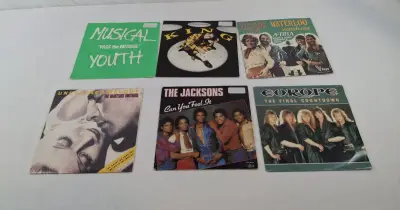 Set van 6 klassieke 7" vinyl singles – kavel bij De Kringwinkel, Geraardsbergen