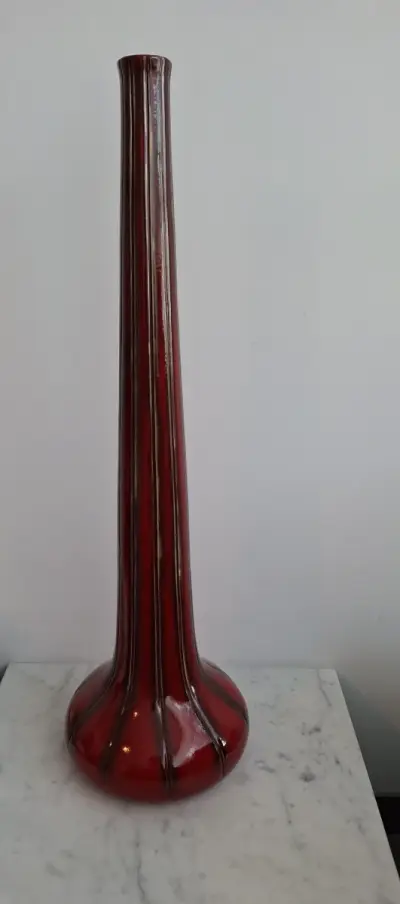 Vintage Art Deco Vaas - Faiencerie de Thulin – kavel bij De Kringwinkel, Herzele