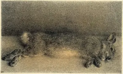 Litho, Evert Musch - stilleven konijn, 1943 – kavel bij Veilinghuis Klinkhamer, Groningen