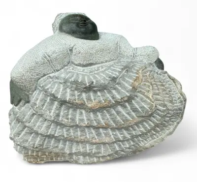 Sculptuur, Colleen Madamombe – Shona vrouw, Zimbabwe, eind 20e eeuw – kavel bij Veilinghuis Klinkhamer, Groningen