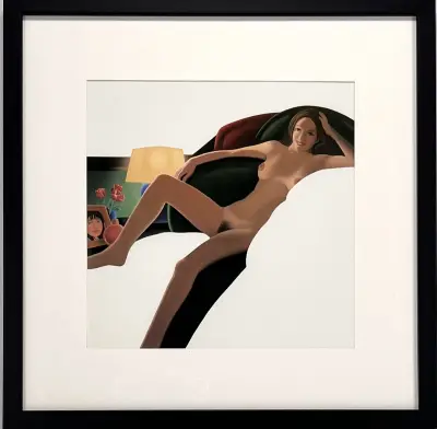 Kunstprent, Tom Wesselmann - "Nude with lamp", Pop Art, eind 20e eeuw – kavel bij Veilinghuis Klinkhamer, Groningen