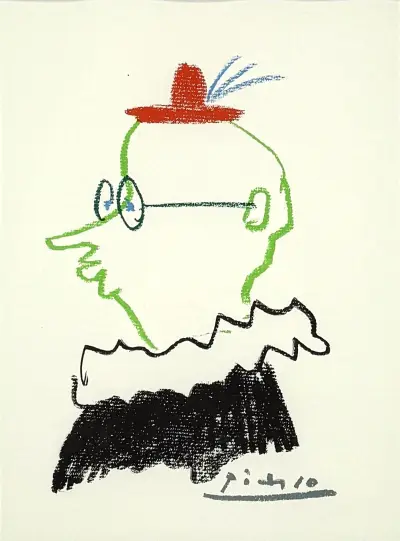 Offset-litho, Pablo Picasso – "Gavilla de fábulas sin amor", tweede helft 20e eeuw – kavel bij Veilinghuis Klinkhamer, Groningen