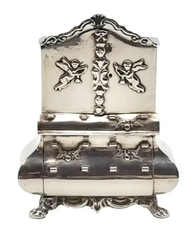 Zilveren miniatuur kabinet, Art Nouveau - Nederland, 1904 – kavel bij Veilinghuis Klinkhamer, Groningen