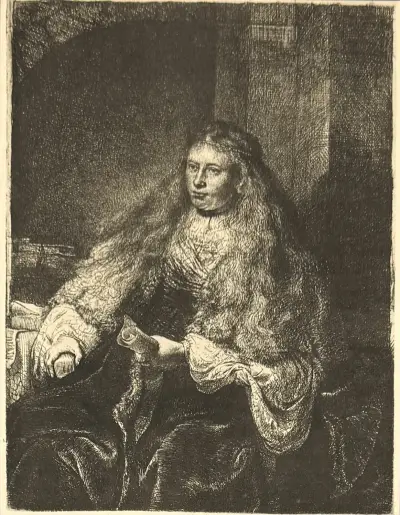 Heliogravure, Rembrandt van Rijn – "Het kleine joodsche bruidje", 1898 – kavel bij Veilinghuis Klinkhamer, Groningen