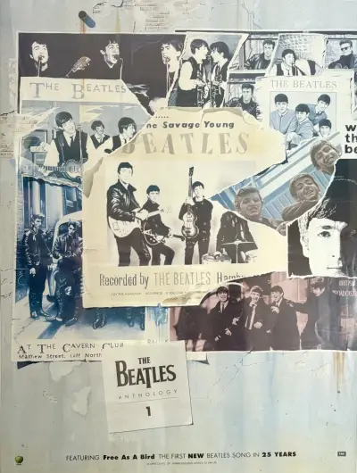 Poster The Beatles - Anthology 1 promoposter, 1995 – kavel bij Veilinghuis Klinkhamer, Groningen
