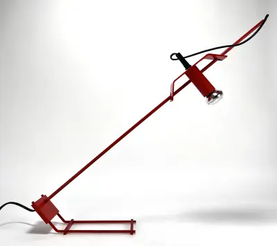 Metalen bureaulamp - verstelbare spotlamp, ca. 1980 – kavel bij Veilinghuis Klinkhamer, Groningen