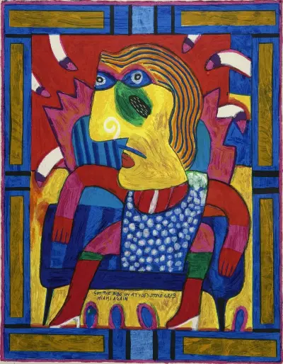 Gemengde techniek, Clemens Briels - "Got the bibs on…", 2000 – kavel bij Veilinghuis Klinkhamer, Groningen