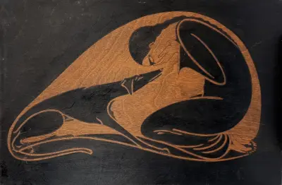 Houtsnedeblok, Jan Schonk - geknielde vrouw met hazewindhond - Nederland, ca. 1925 – kavel bij Veilinghuis Klinkhamer, Groningen