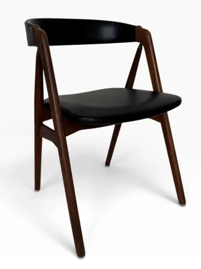 Teakhouten eetkamerstoel, ontwerp Thomas Harlev voor Farstrup Stolefabrik - model 205, Denemarken, 1958 – kavel bij Veilinghuis Klinkhamer, Groningen