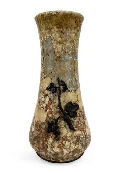 Art Nouveau vaas, Schumacher & Co. - bronzen druifrank, Duitsland, ca. 1890–1910 – kavel bij Veilinghuis Klinkhamer, Groningen