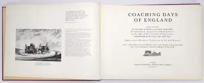 Boek "Coaching Days of England" – Anthony Burgess en Paul Elek, 1966 – kavel bij Veilinghuis Klinkhamer, Groningen
