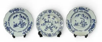 Porseleinen borden -China, Qianlong periode, 18e eeuw – kavel bij Veilinghuis Klinkhamer, Groningen