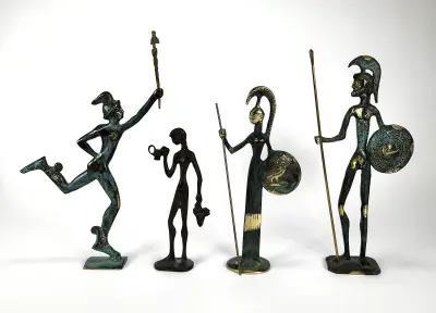 Metalen beelden - archeologische stijl, tweede helft 20e eeuw – kavel bij Veilinghuis Klinkhamer, Groningen