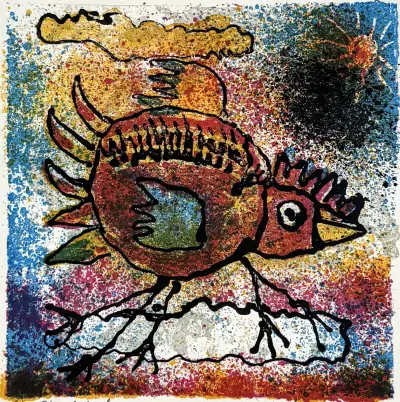 Staaldruk, Jan van der Meulen - vogel, 2004 – kavel bij Veilinghuis Klinkhamer, Groningen