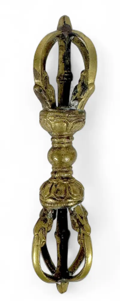 Messing vajra – rituele scepter, Tibet, 20e eeuw – kavel bij Veilinghuis Klinkhamer, Groningen