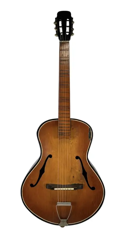 Houten archtop gitaar – jazzgitaar, 20e eeuw – kavel bij Veilinghuis Klinkhamer, Groningen
