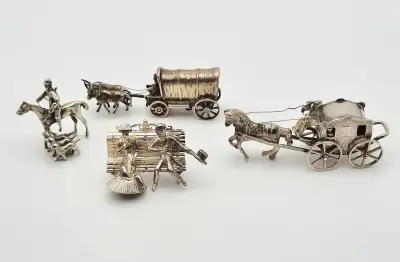 Zilveren miniaturen - Nederland, midden 20e eeuw – kavel bij Veilinghuis Klinkhamer, Groningen