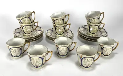 Art Nouveau kinderservies, Frankrijk ca. 1900 – kavel bij Veilinghuis Klinkhamer, Groningen