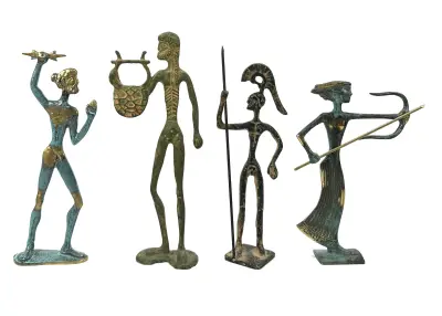 Metalen beelden - archeologische stijl, tweede helft 20e eeuw – kavel bij Veilinghuis Klinkhamer, Groningen