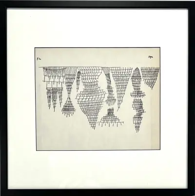 Litho, Paul Klee -"Regen", 1957 – kavel bij Veilinghuis Klinkhamer, Groningen