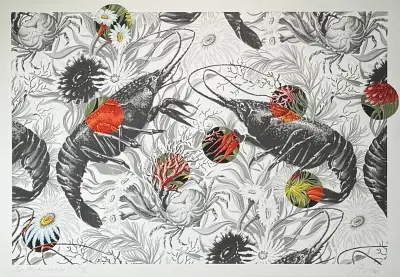 Zeefdruk, Arjan van Arendonk - "Re-organisation I", 2001 – kavel bij Veilinghuis Klinkhamer, Groningen