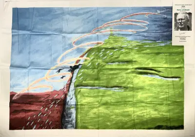 Texoprint, Hans Landsaat – "Between the polder and the desert", 2000 – kavel bij Veilinghuis Klinkhamer, Groningen