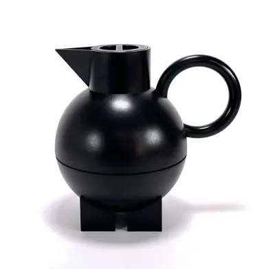 Thermoskan, ontwerp Michael Graves voor Alessi - "Euclid", Italië, eind 20e eeuw – kavel bij Veilinghuis Klinkhamer, Groningen