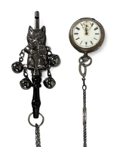 Zakhorloge en fluitje, circa 1900 – kavel bij Veilinghuis Klinkhamer, Groningen