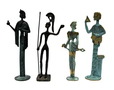 Metalen beelden - archeologische stijl, tweede helft 20e eeuw – kavel bij Veilinghuis Klinkhamer, Groningen