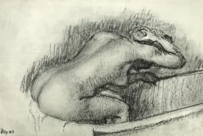 Heliogravure, Edgar Degas – "Le Baigneuse", 1930 – kavel bij Veilinghuis Klinkhamer, Groningen