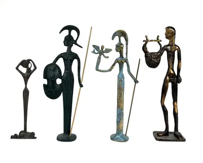 Metalen beelden - archeologische stijl, tweede helft 20e eeuw – kavel bij Veilinghuis Klinkhamer, Groningen