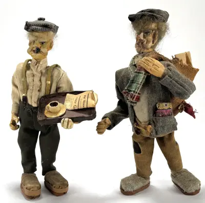 Poppen - hout en textiel, 20e eeuw – kavel bij Veilinghuis Klinkhamer, Groningen