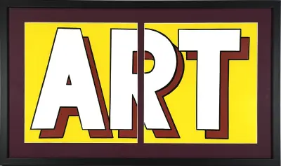 Kunstprent, Roy Lichtenstein - "ART", Pop Art, 1969 – kavel bij Veilinghuis Klinkhamer, Groningen
